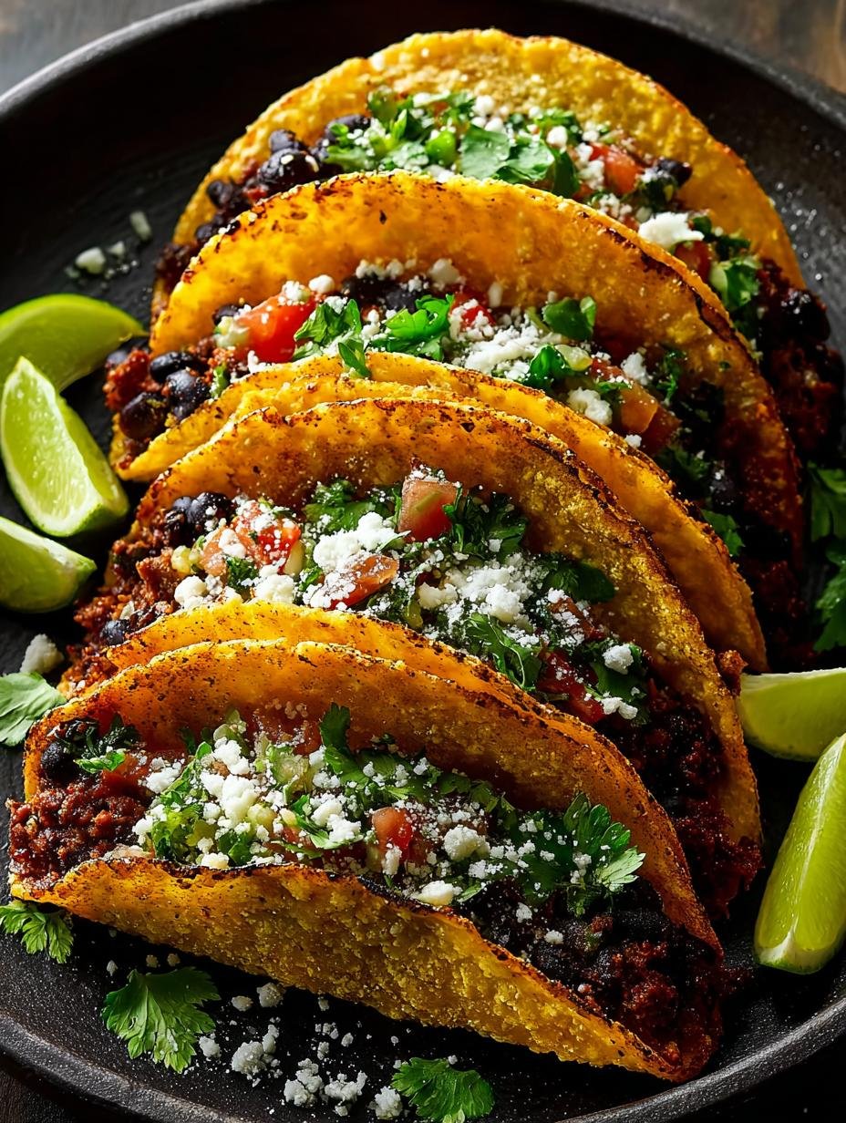Crispy Black Bean Tacos: 7 Steps to Perfect Flavor - Crispy Black Bean Tacos - main visual representation