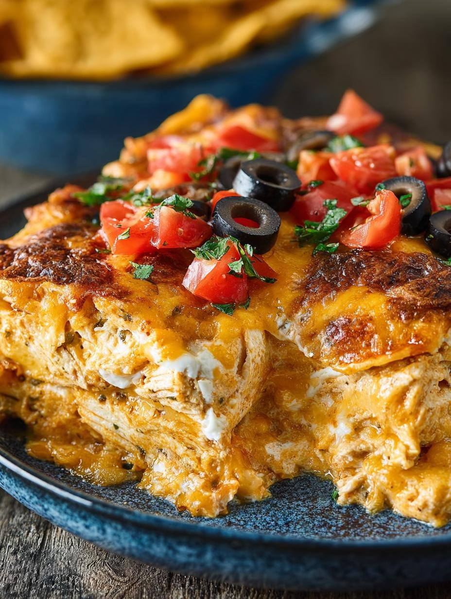 Delicious Doritos Cheesy Chicken Casserole served with fresh ingredients