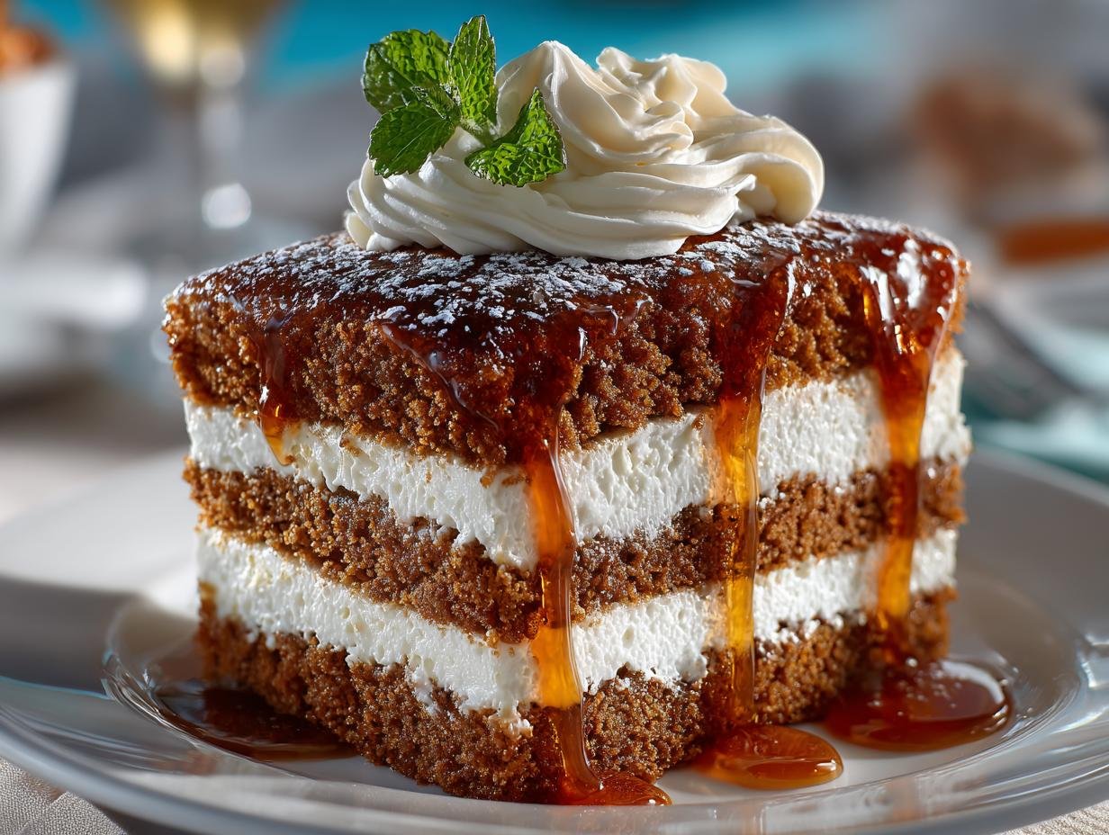 Gingerbread Cake with Luscious Cream Cheese Frosting - Gingerbread Cake with Luscious - additional detail