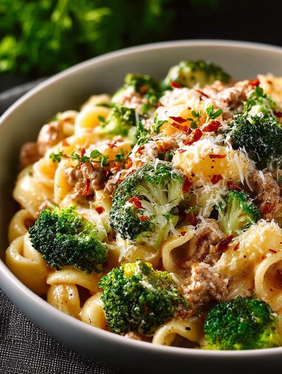 Delicious Ground Turkey Broccoli Pasta in 25 Minutes - Ground Turkey Broccoli Pasta - main visual representation