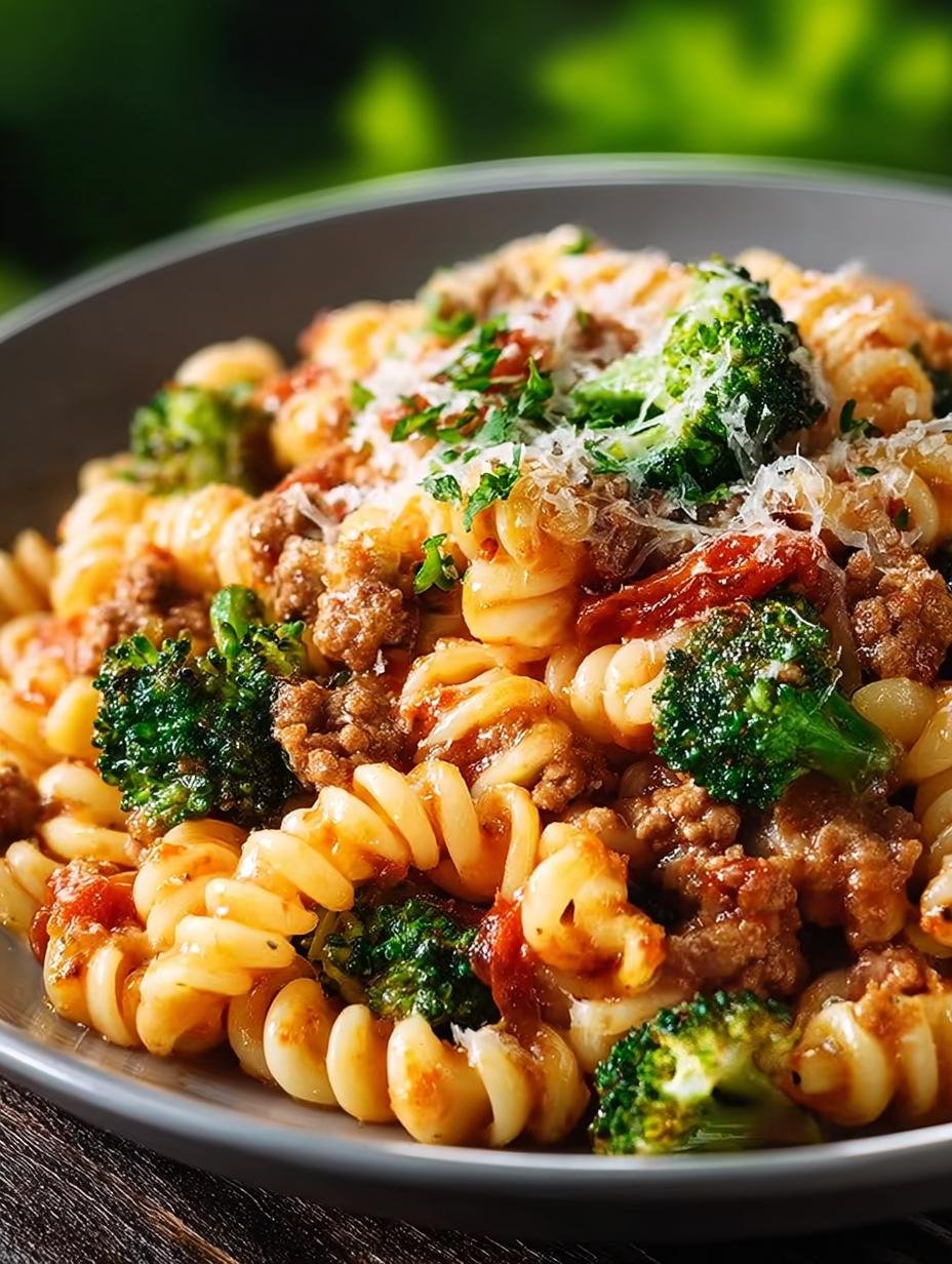 Ground Turkey Broccoli Pasta