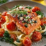 Healthy Creamy Tuscan Salmon