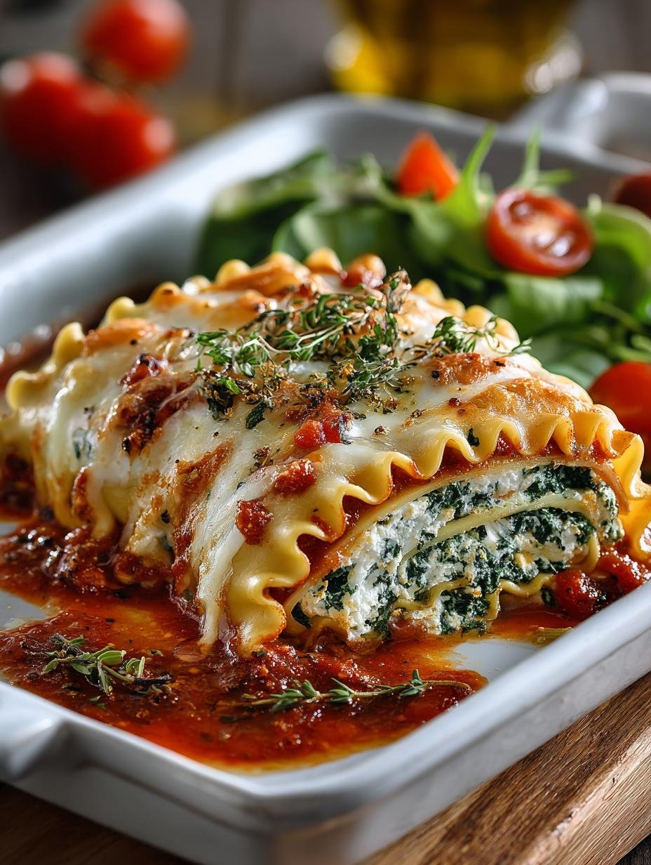 Herb Spinach Lasagna Roll: 7 Irresistible Steps to Deliciousness - Herb Spinach Lasagna Roll - additional detail