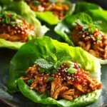 Korean Chicken Lettuce Wraps