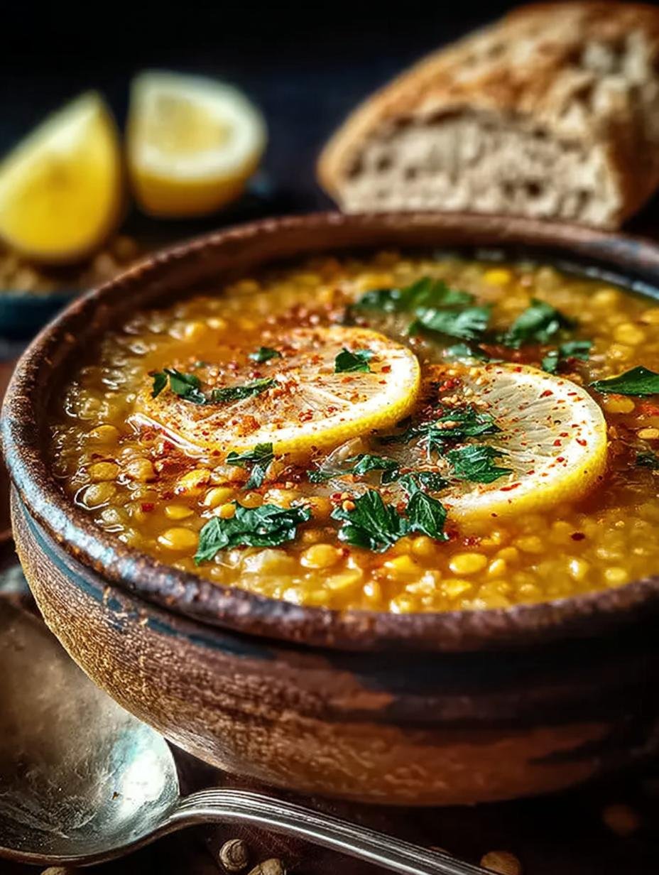Lebanese Lemon Lentil Soup: 10 Comforting Steps - Lebanese Lemon Lentil Soup - main visual representation