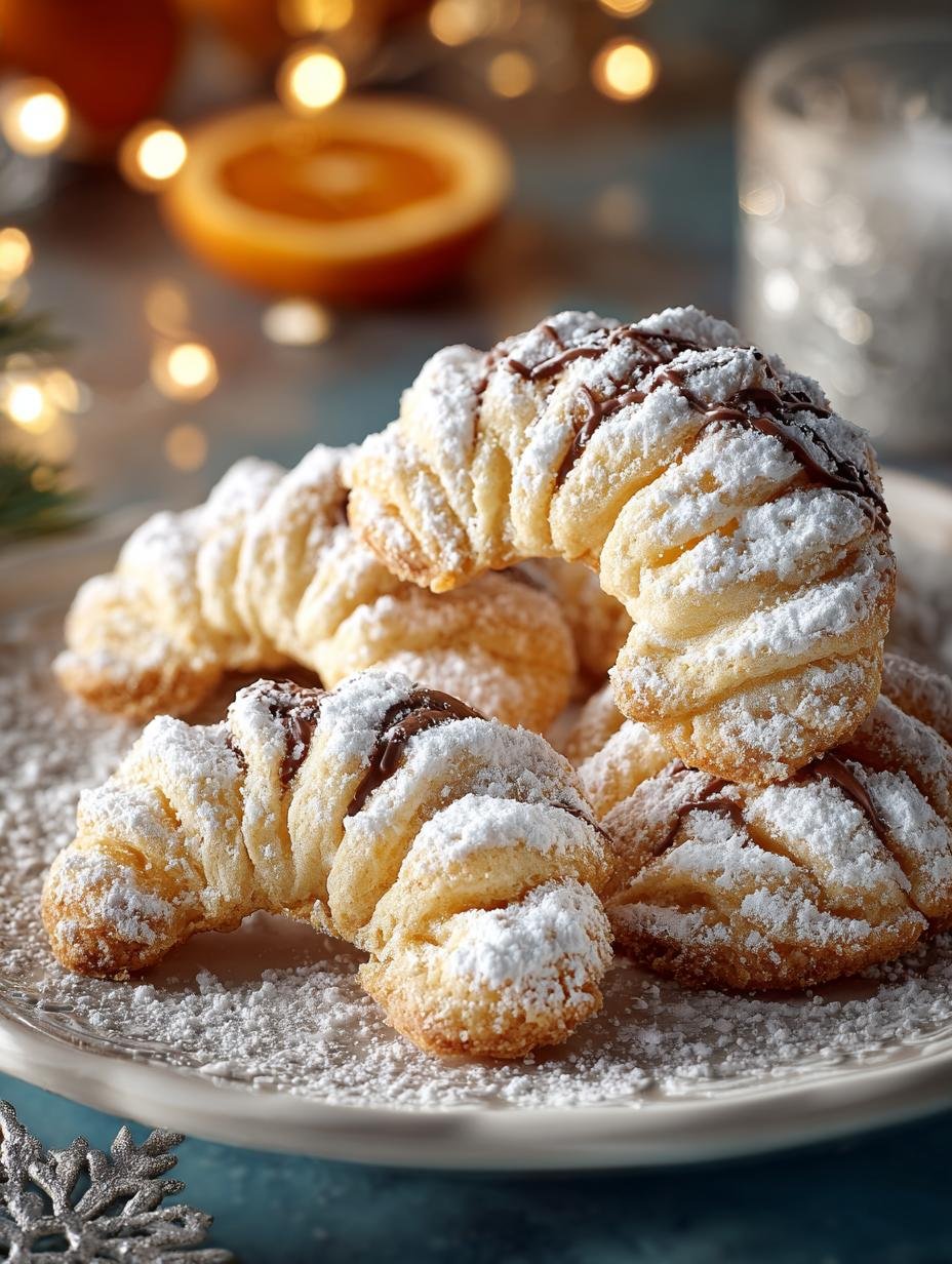 Moms Christmas Crescent Cookies: 24 Festive Delights