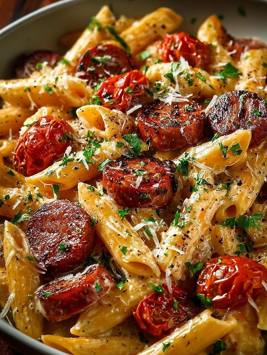 One Pot Kielbasa Pasta: A Comforting Delight - One Pot Kielbasa Pasta - additional detail