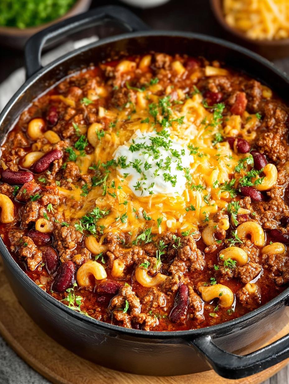 One Pot Mac Chili: 30-Minute Cheesy Comfort Food - One Pot Mac Chili - additional detail