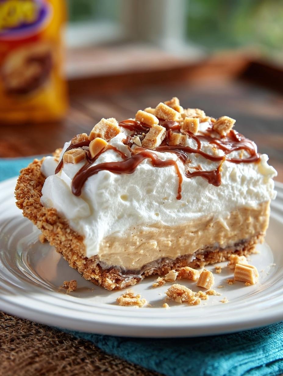 Peanut Butter Whatchamacallit Pie: 6 Irresistible Layers - Peanut Butter Whatchamacallit Pie - additional detail