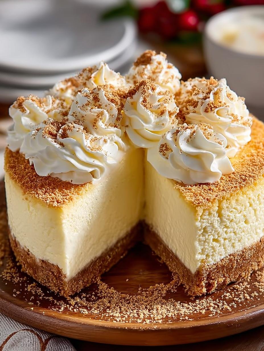 Delicious Philadelphia Eggnog Cheesecake Gingersnap Recipe - Philadelphia Eggnog Cheesecake Gingersnap - main visual representation