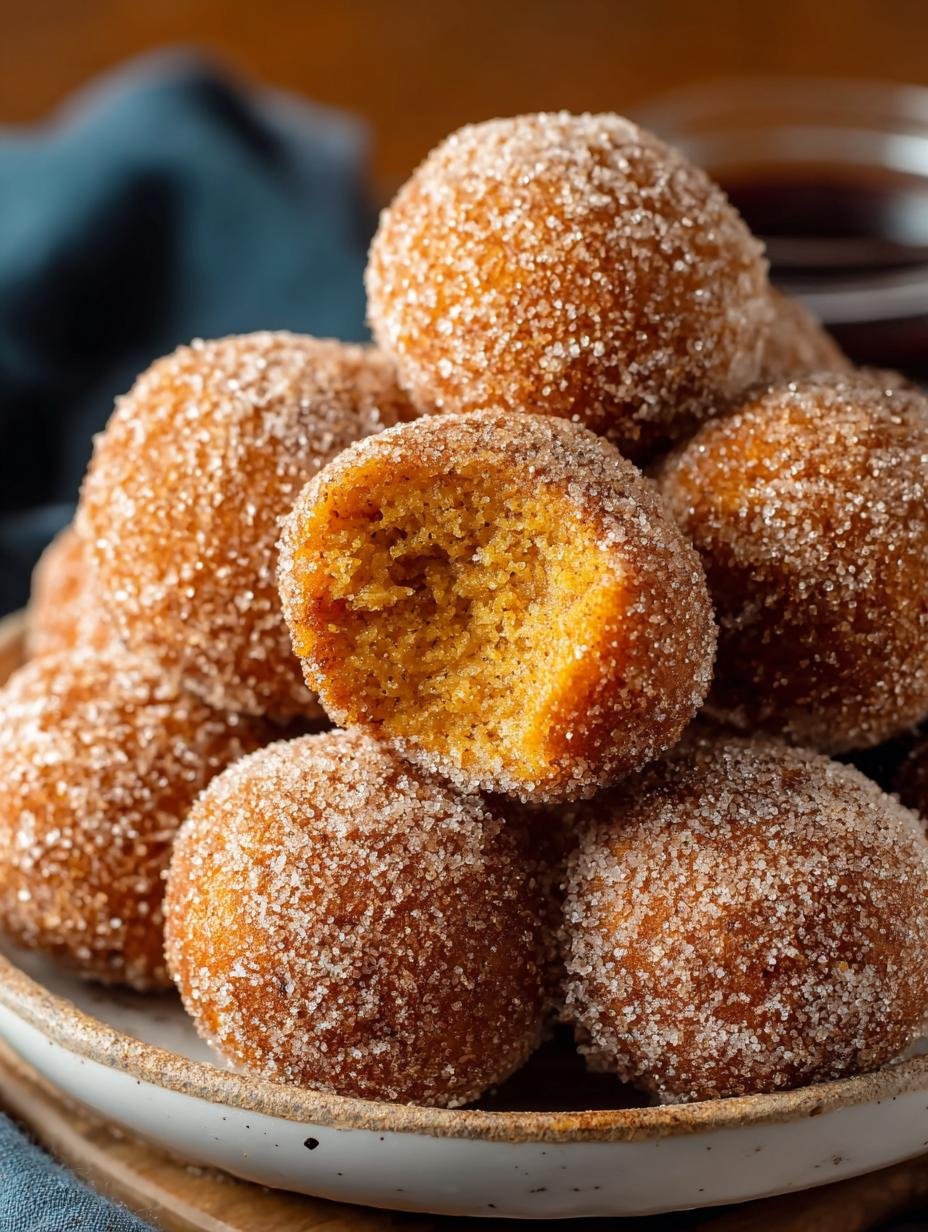 Delicious Pumpkin Donut Holes Tasty for Fall Enjoyment