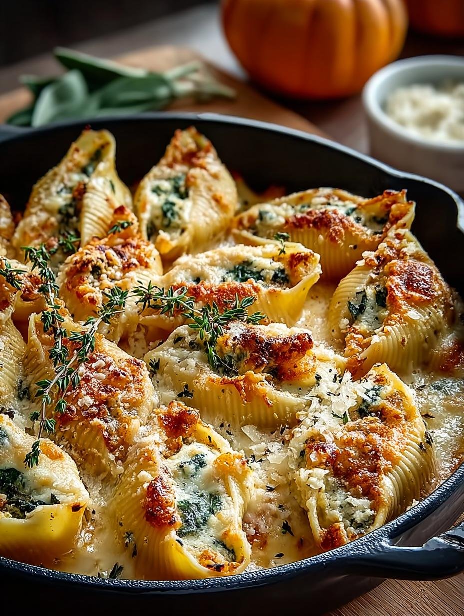 Delicious Pumpkin Gouda Stuffed Shells for Fall - Pumpkin Gouda Stuffed Shells - main visual representation