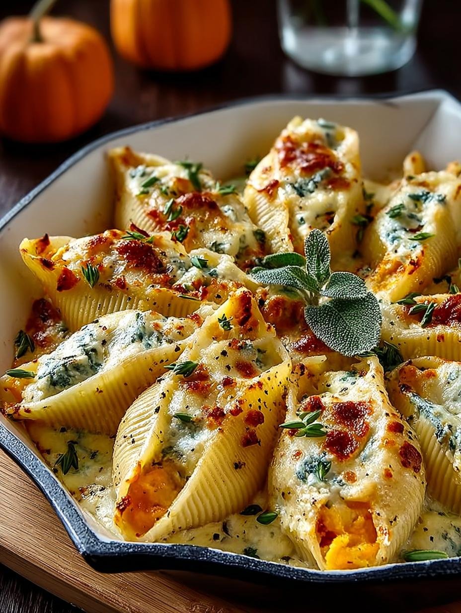 Delicious Pumpkin Gouda Stuffed Shells for Fall - Pumpkin Gouda Stuffed Shells - additional detail