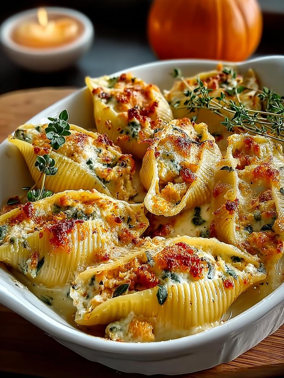 Delicious Pumpkin Gouda Stuffed Shells for Fall
