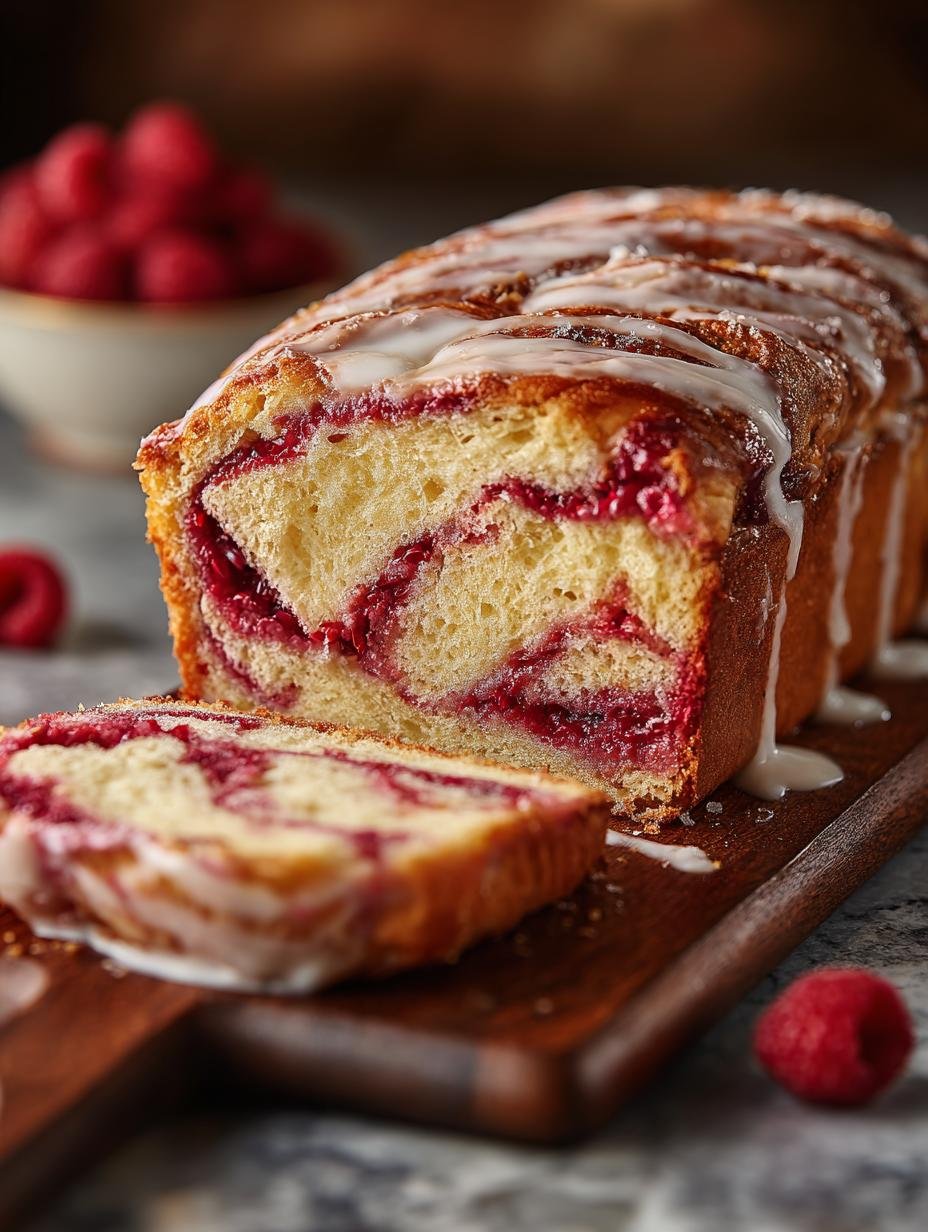 Delicious Raspberry Swirl Brioche Loaf Recipe - Raspberry Swirl Brioche Loaf - additional detail