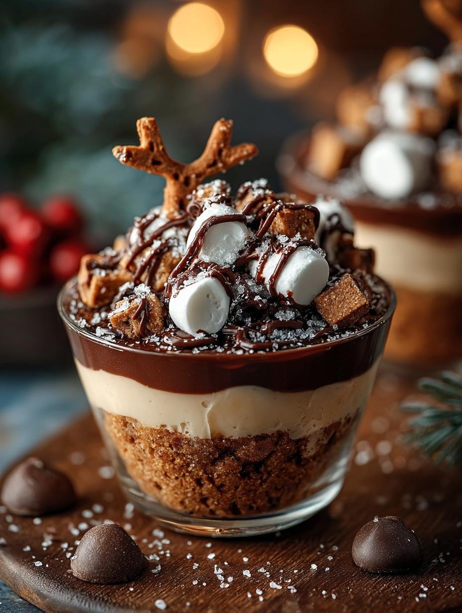 Delightful Reindeer Cookie Crunch Cups for Christmas Cheer - Reindeer Cookie Crunch Cups - additional detail