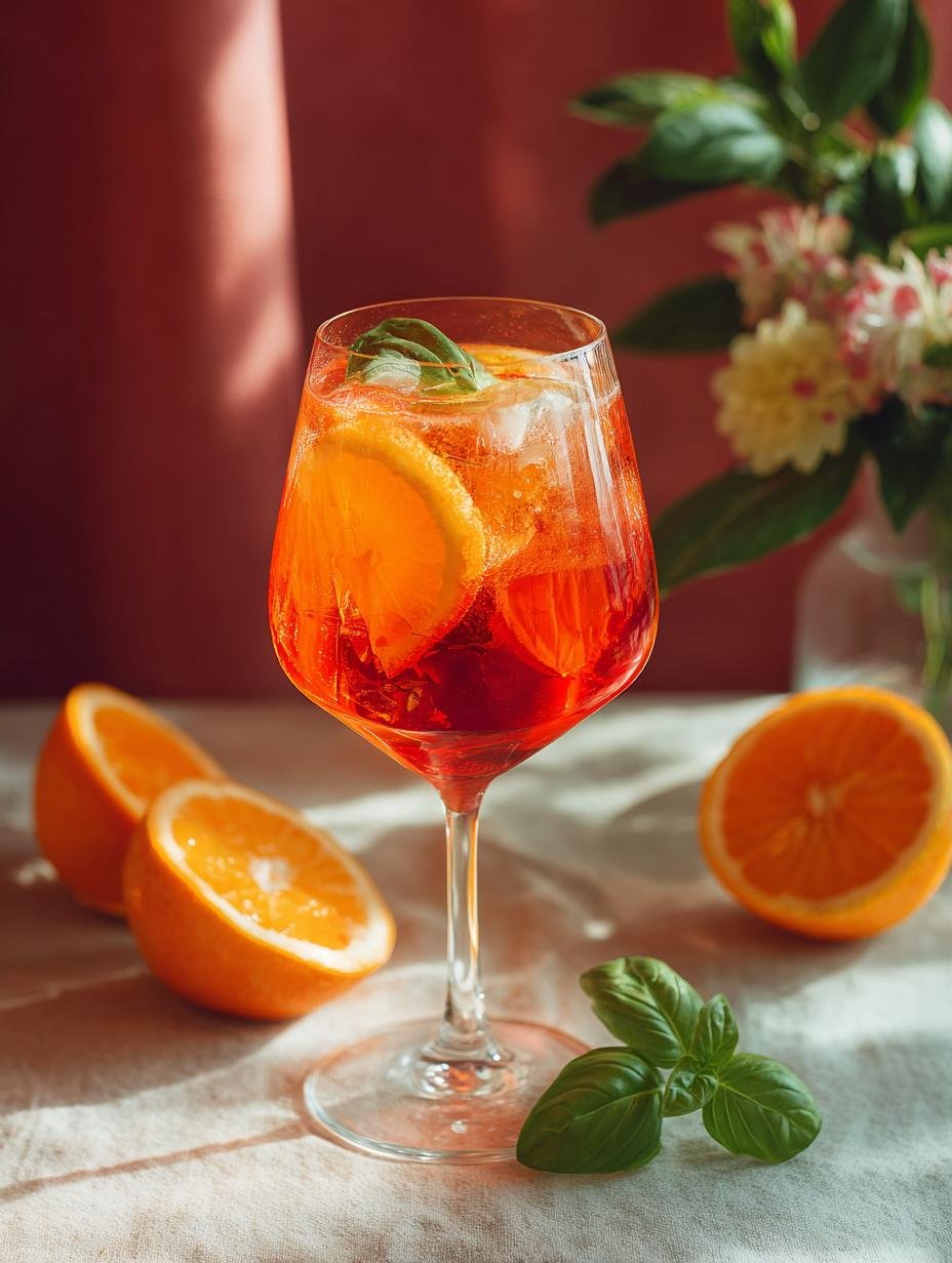 Rose Aperol Spritz Cocktail