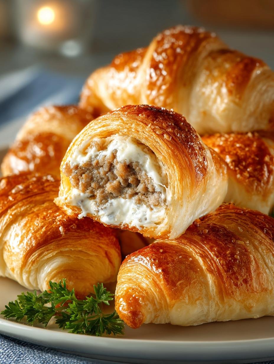 Sausage Cream Cheese Crescent Rolls: 3-Ingredient Delight - Sausage Cream Cheese Crescent - main visual representation