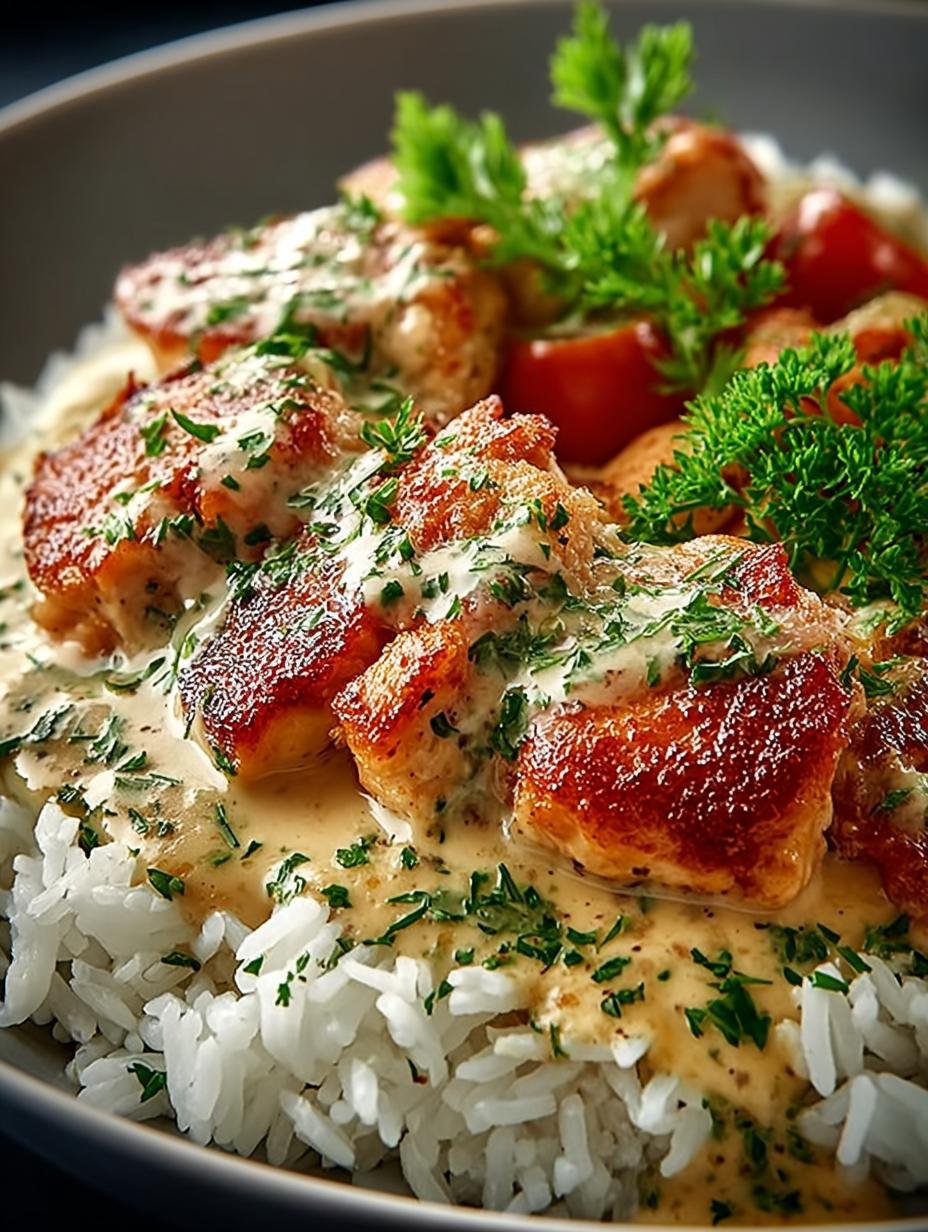 Smothered Chicken Rice: A Comforting Family Favorite - Smothered Chicken Rice - main visual representation