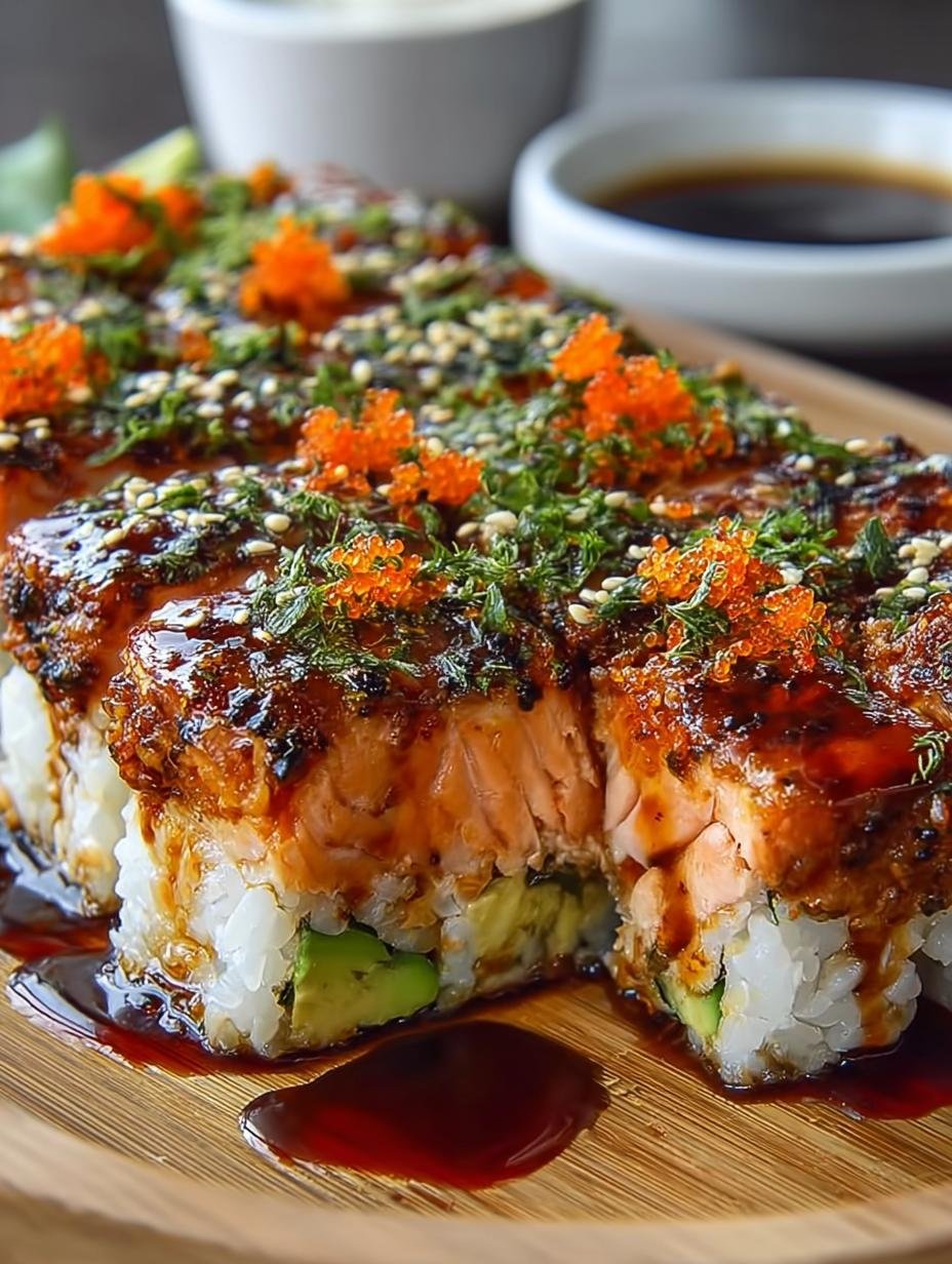 Delicious Spicy Salmon Sushi Bake Recipe to Savor - Spicy Salmon Sushi Bake - main visual representation