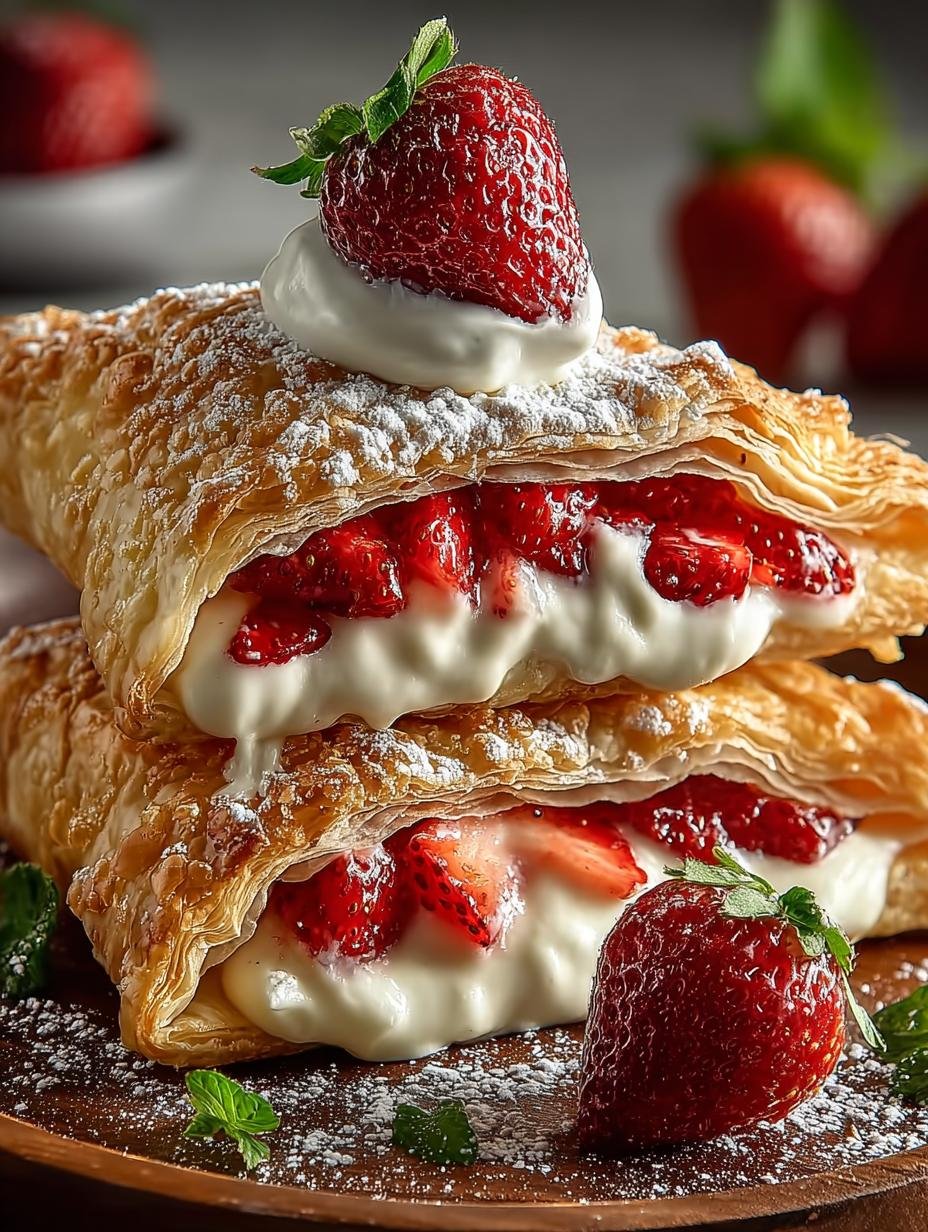 Irresistible Strawberry Cheesecake Turnovers Recipe