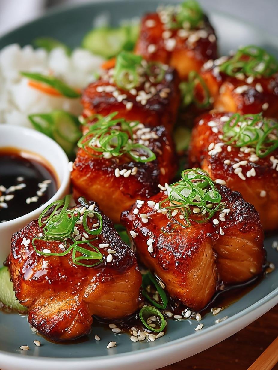 Delicious Teriyaki Salmon Bites: Quick and Easy Recipe - Teriyaki Salmon Bites - main visual representation