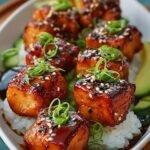 Teriyaki Salmon Bites