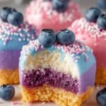 Unicorn Cheesecake Bites Dessert