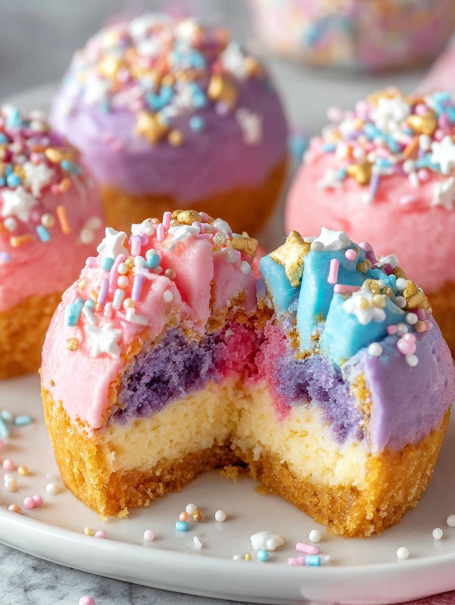 Unicorn Cheesecake Bites Dessert: 24 Magical Treats - Unicorn Cheesecake Bites Dessert - additional detail