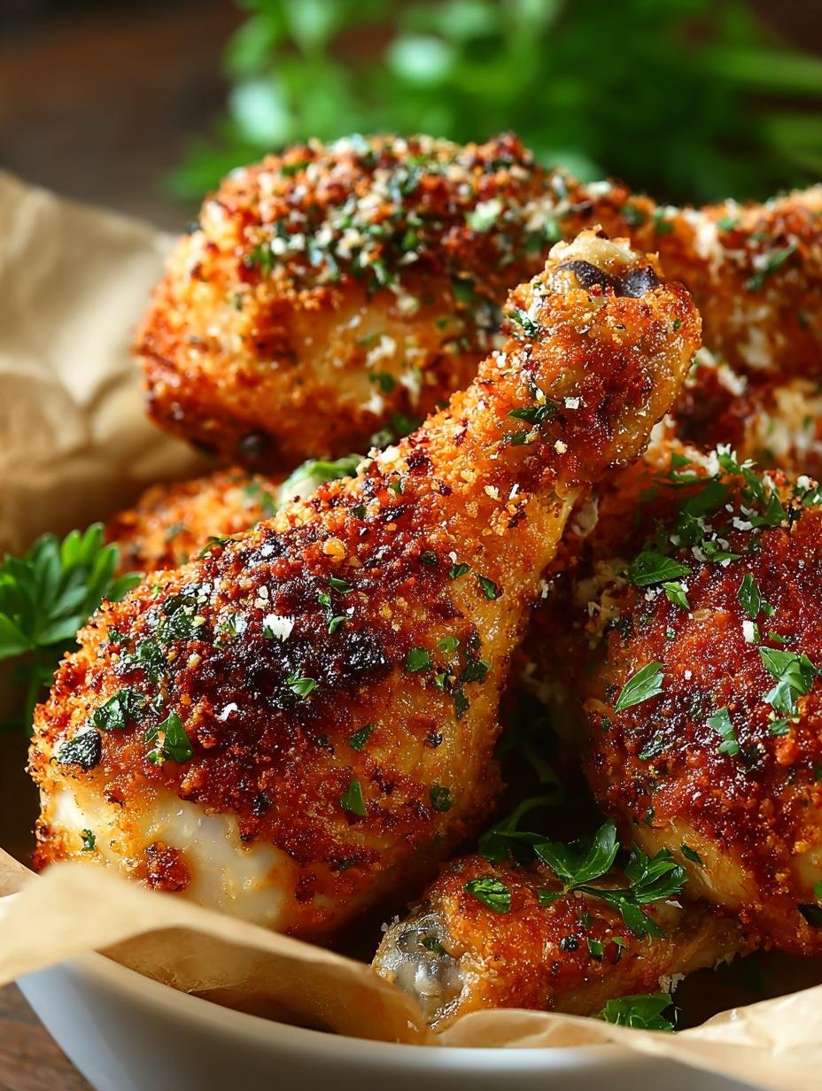 Baked Parmesan Chicken Drumsticks