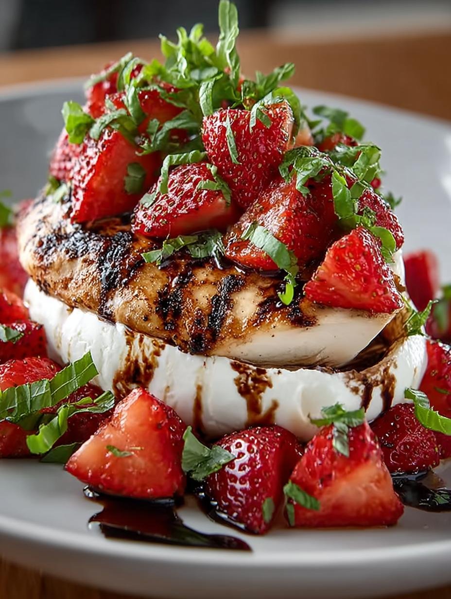 Balsamic Chicken Strawberry Burrata