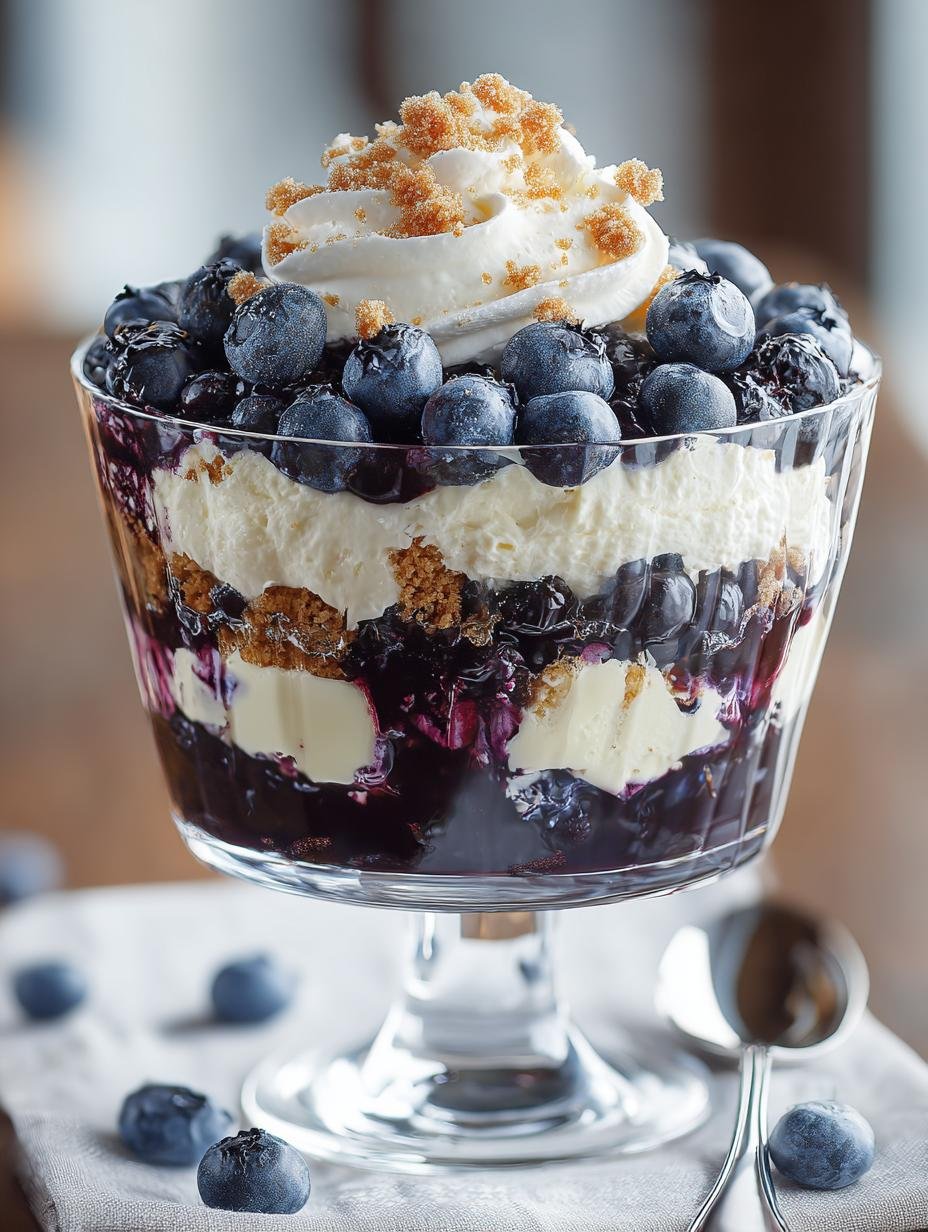 Delicious Blueberry Cheesecake Trifle Recipe to Savor - Blueberry Cheesecake Trifle - main visual representation