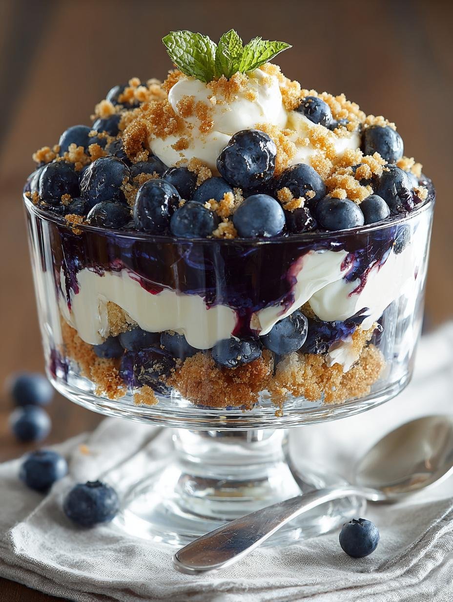 Delicious Blueberry Cheesecake Trifle Recipe to Savor - Blueberry Cheesecake Trifle - additional detail