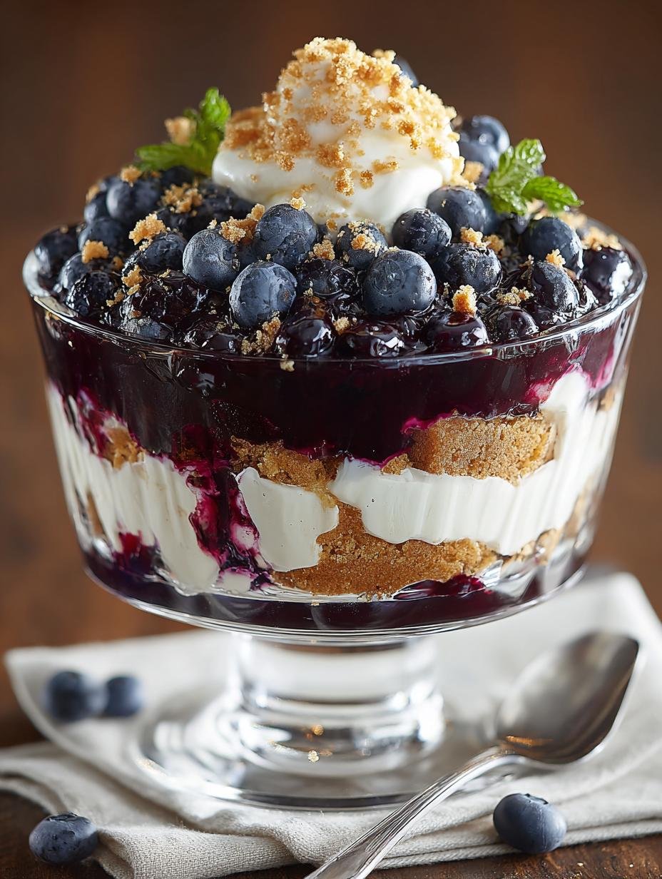 Delicious Blueberry Cheesecake Trifle Recipe to Savor