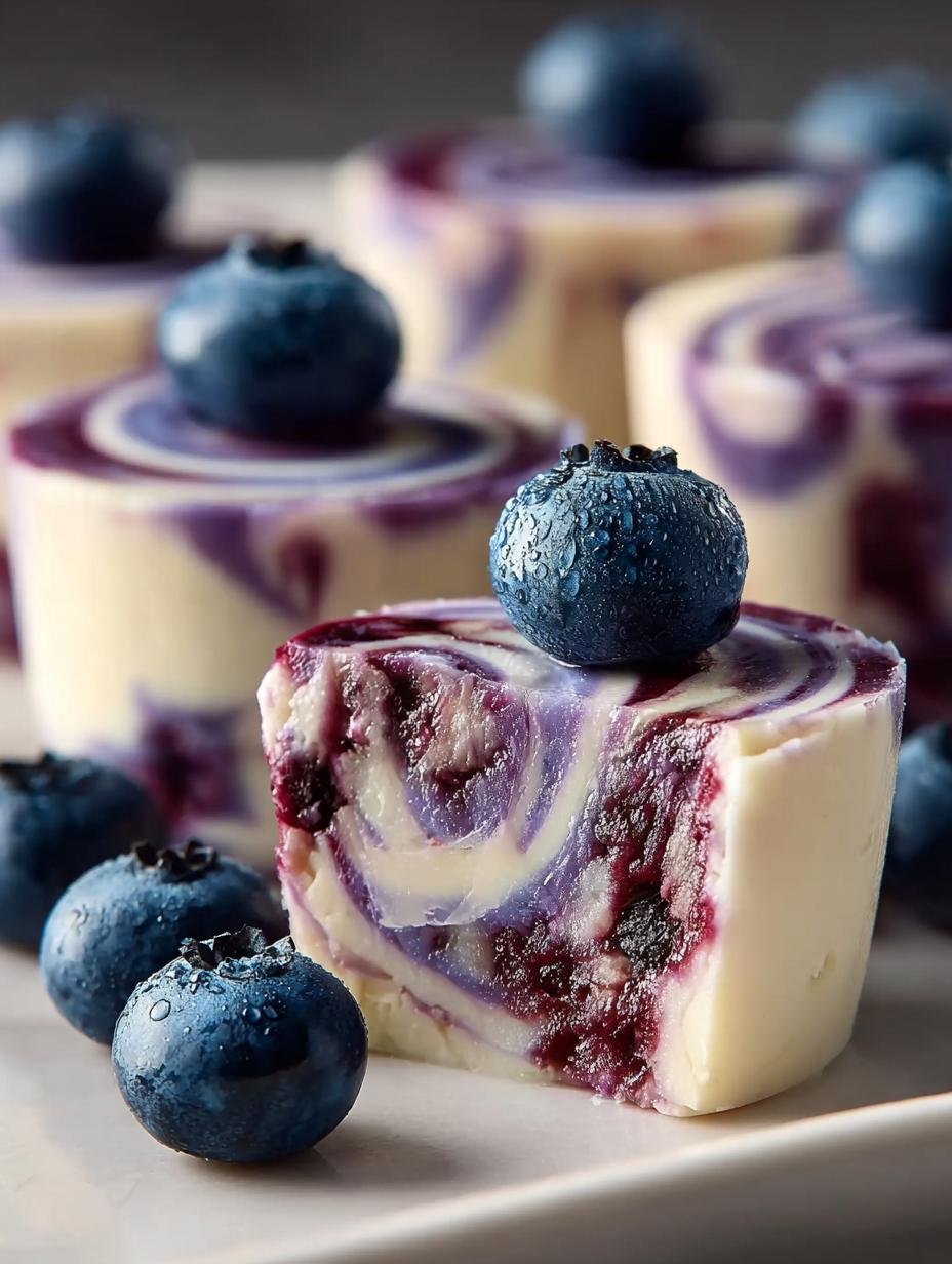 Blueberry Swirl Yogurt Bites