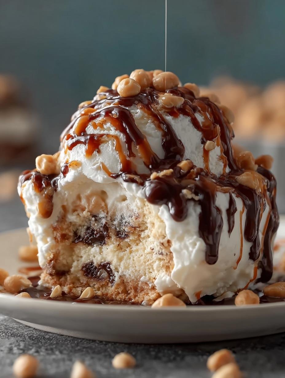 Irresistible Buster Bar Ice Cream Cake Recipe to Try - Buster Bar Ice Cream - additional detail