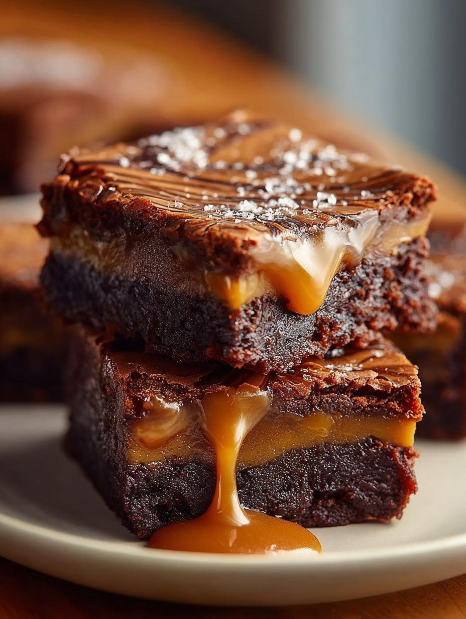 Delicious Caramel Swirl Brownies Recipe for Sharing - Caramel Swirl Brownies - additional detail