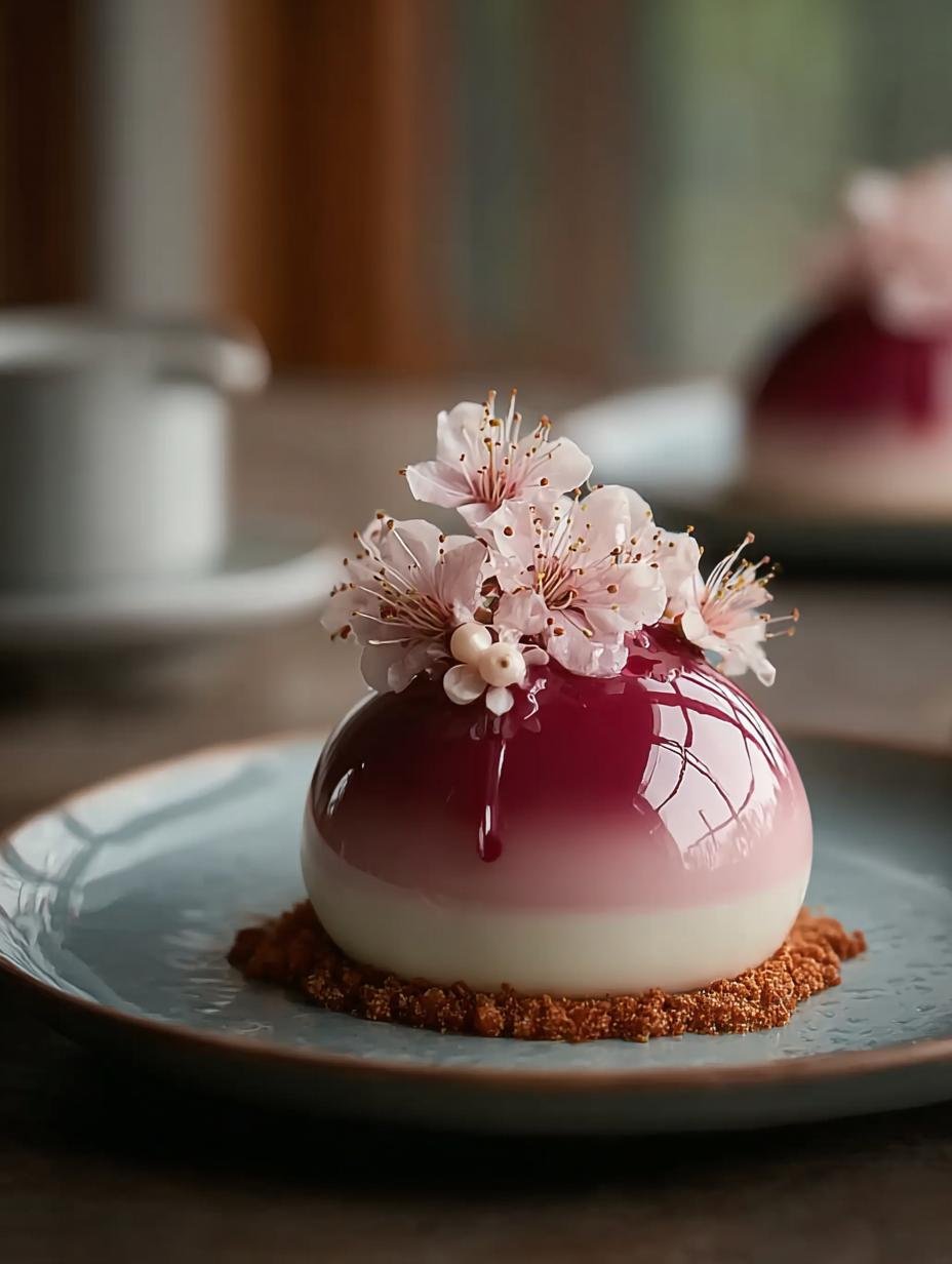 Cherry Blossom Mousse Domes: 10 Irresistible Treats - Cherry Blossom Mousse Domes - additional detail