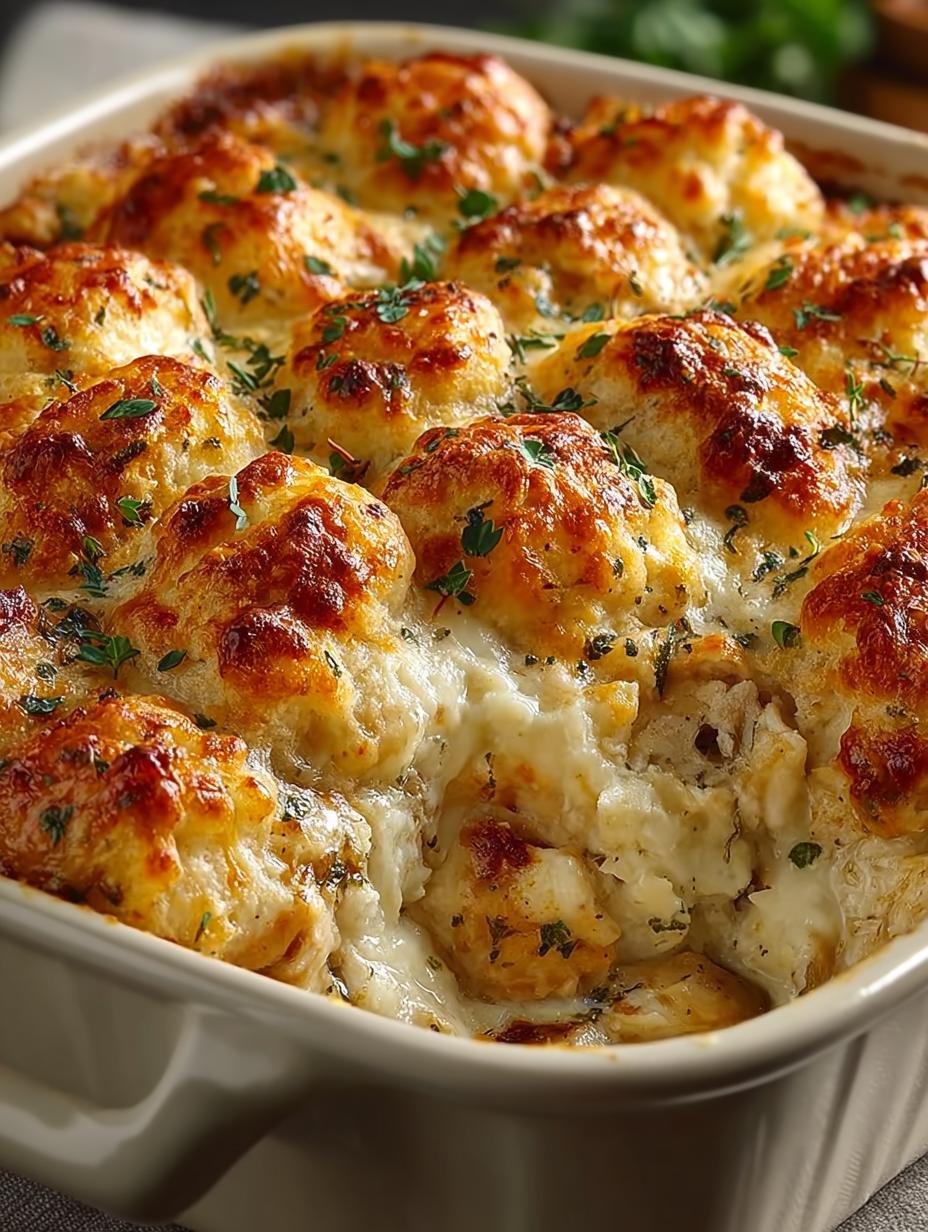 Chicken Bubble Biscuit Bake: 6 Comforting Layers