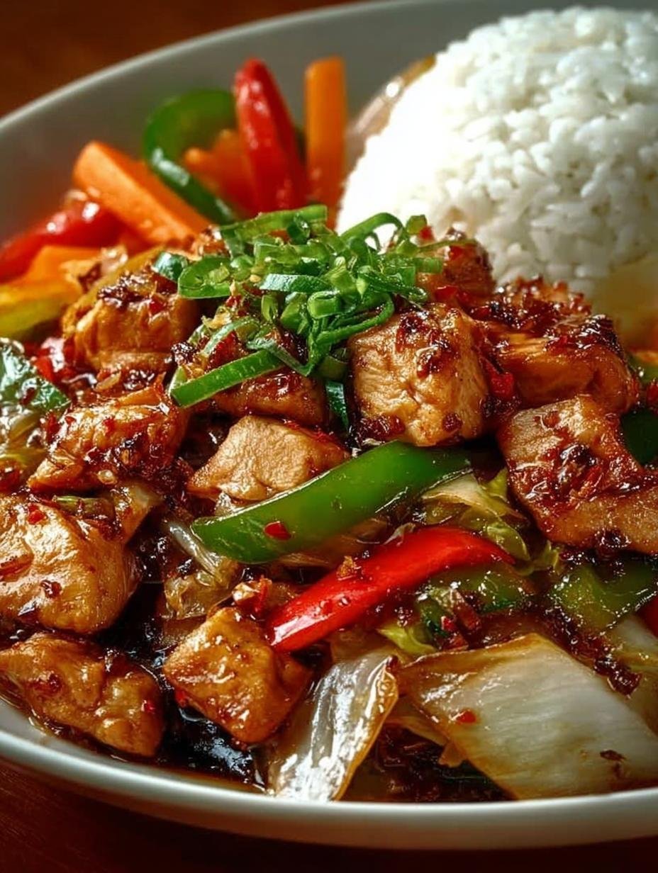 Chinese Chicken Cabbage Stir