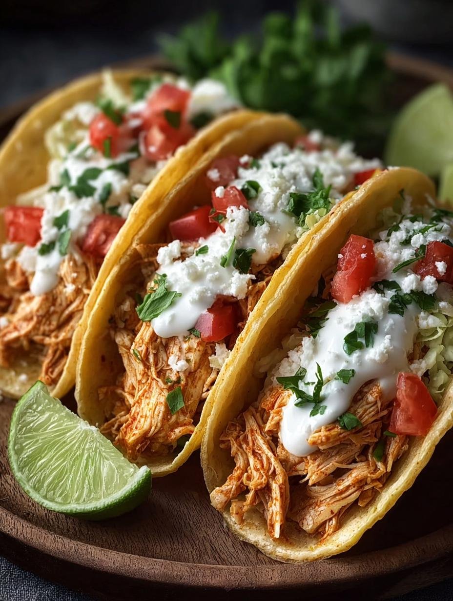 Delicious Creamy Crockpot Chicken Tacos Recipe - Creamy Crockpot Chicken Tacos - additional detail