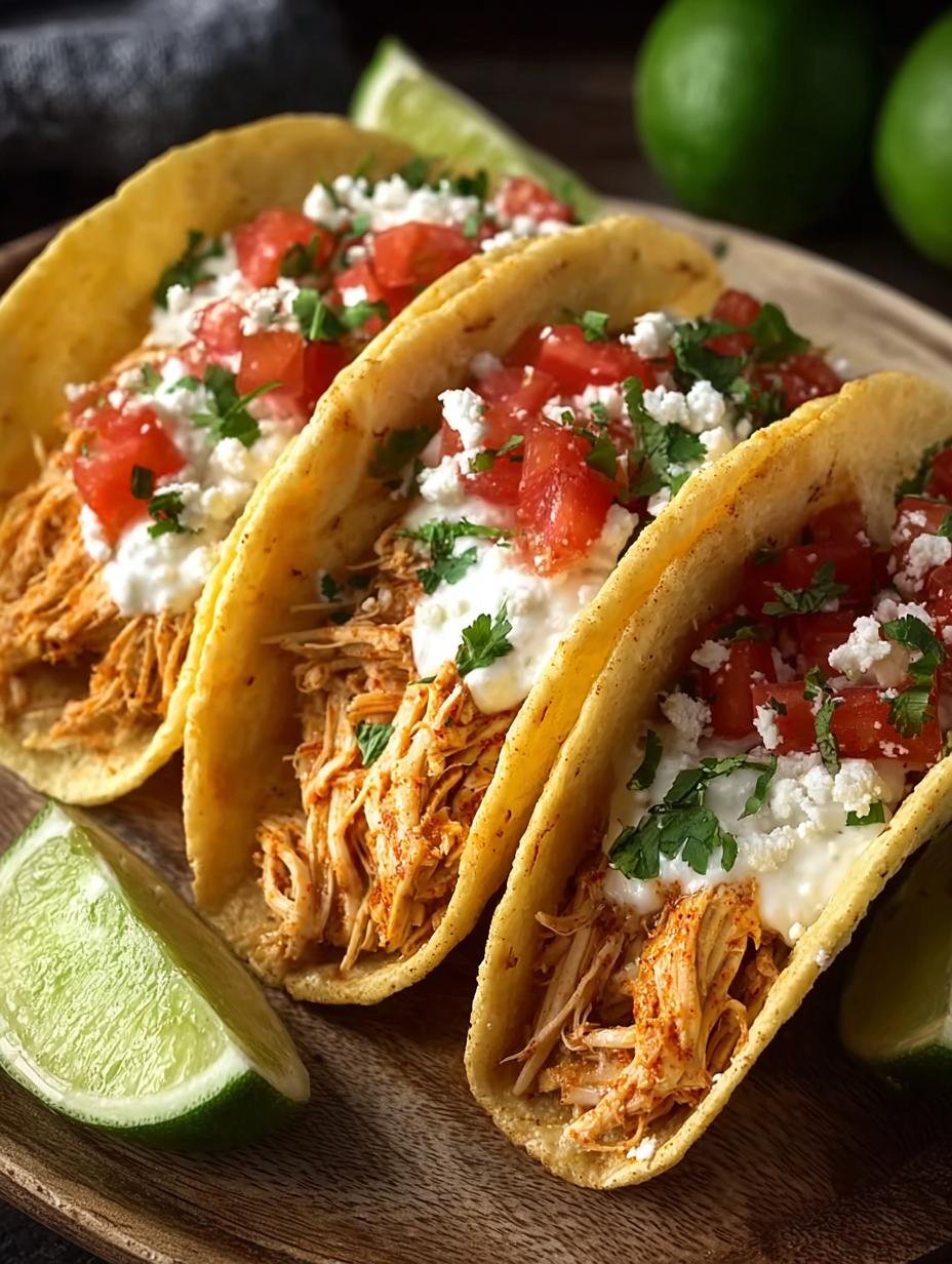 Delicious Creamy Crockpot Chicken Tacos Recipe