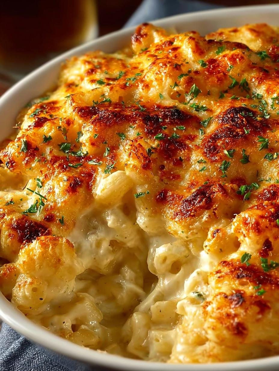 Indulge in 7 Layers of Creamy Mac Cheese - Creamy Mac Cheese - main visual representation