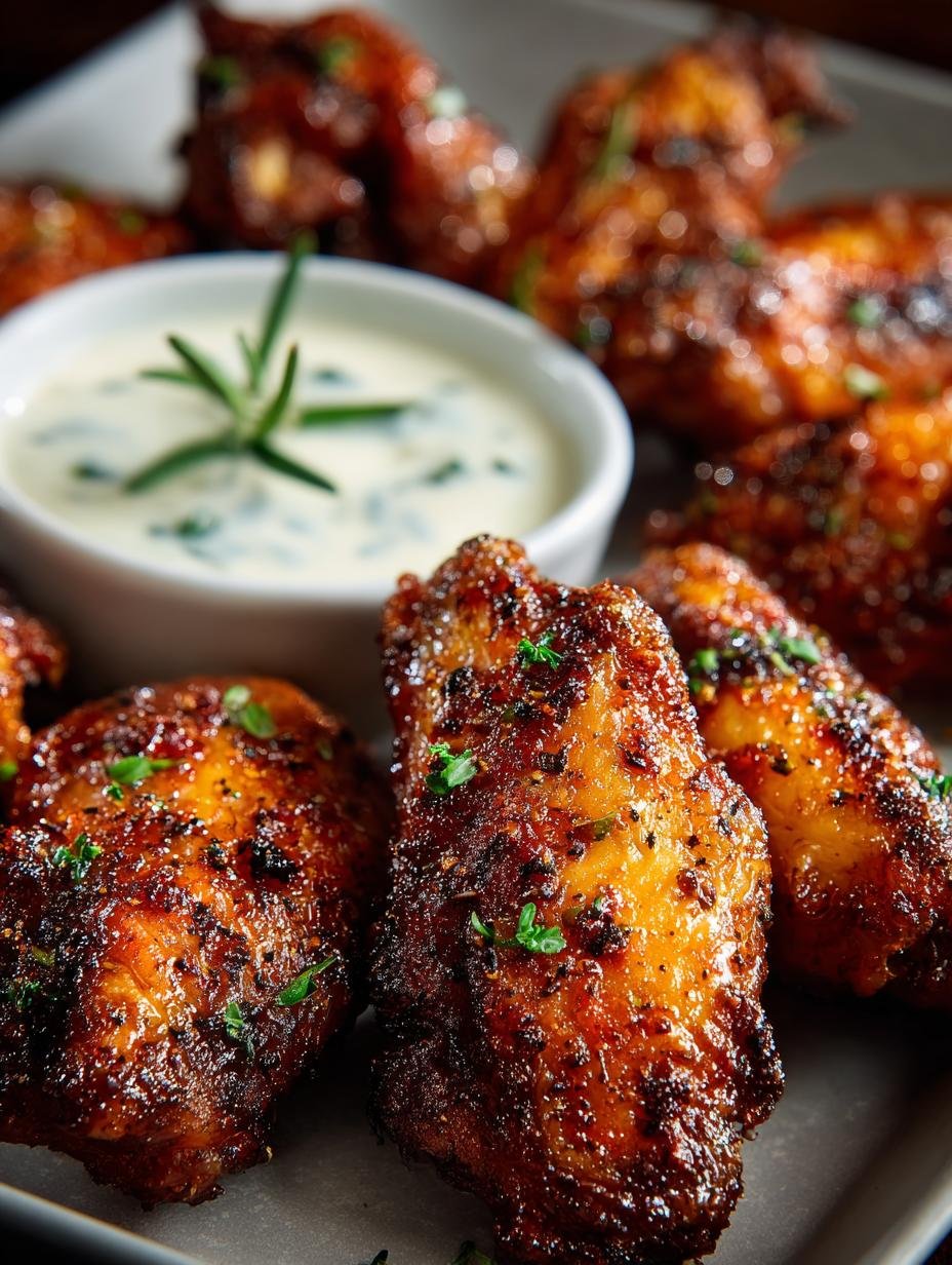 Crispy Flavorful Dry Rubbed Chicken Wings Recipe