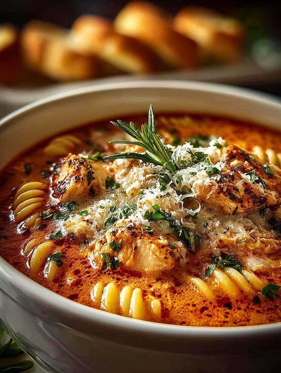 Delicious Crockpot Chicken Parmesan Soup for Comfort - Crockpot Chicken Parmesan Soup - main visual representation