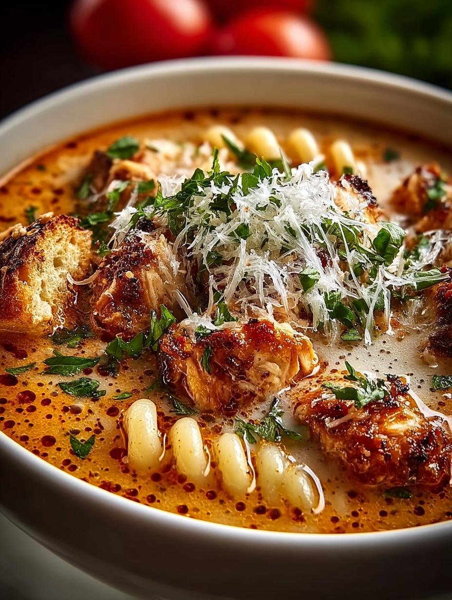 Delicious Crockpot Chicken Parmesan Soup for Comfort