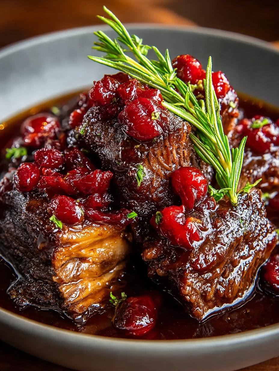 Crockpot Cranberry Beef Short Ribs for Comforting Meals - Crockpot Cranberry Beef Short - main visual representation