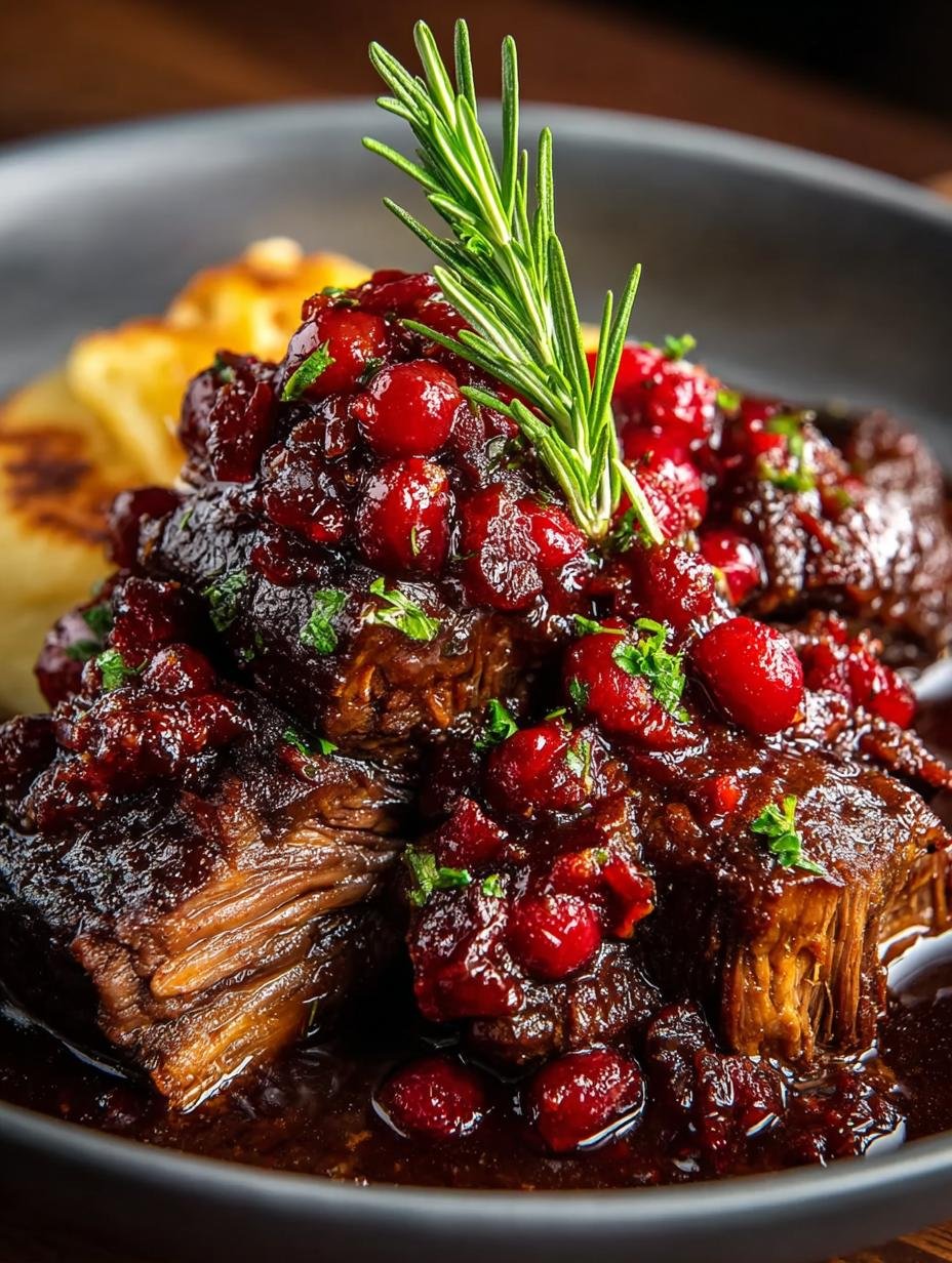 Crockpot Cranberry Beef Short Ribs for Comforting Meals - Crockpot Cranberry Beef Short - additional detail