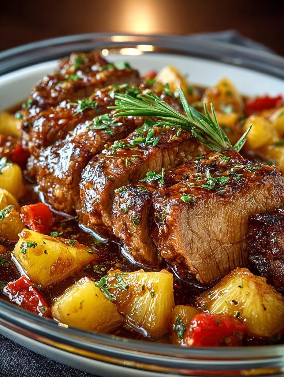 Delicious Crockpot Pineapple Beef for Effortless Dinners - Crockpot Pineapple Beef - additional detail