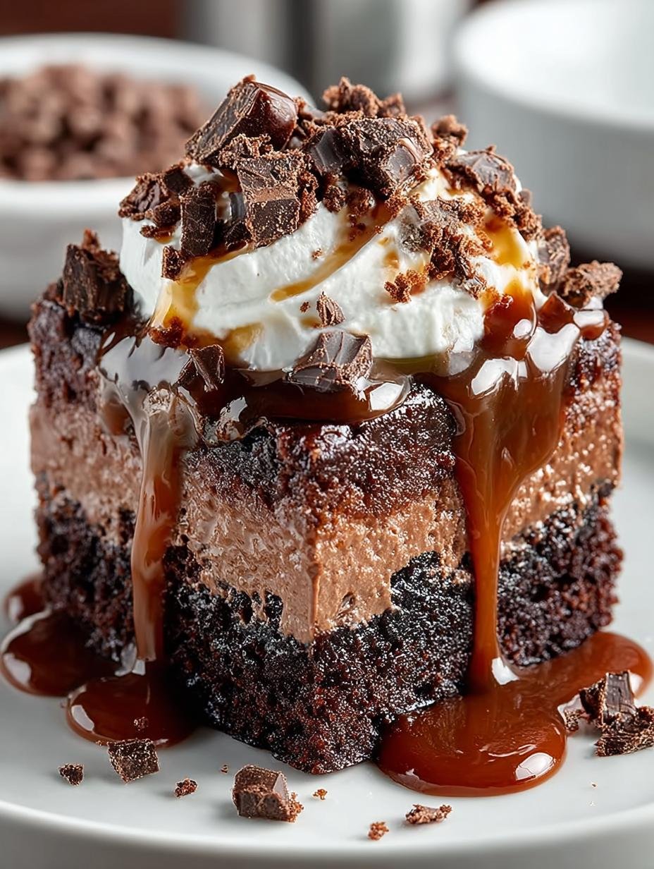 Decadent Chocolate Poke Cake: 12 Layers of Bliss - Decadent Chocolate Poke Cake - additional detail